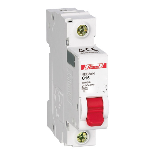 MCB HIMEL HDB3WN1_ 1P (6~63A) 6 KA